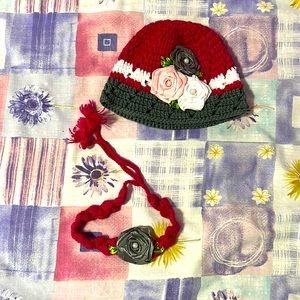 handmade woollen winter hat with cute headband